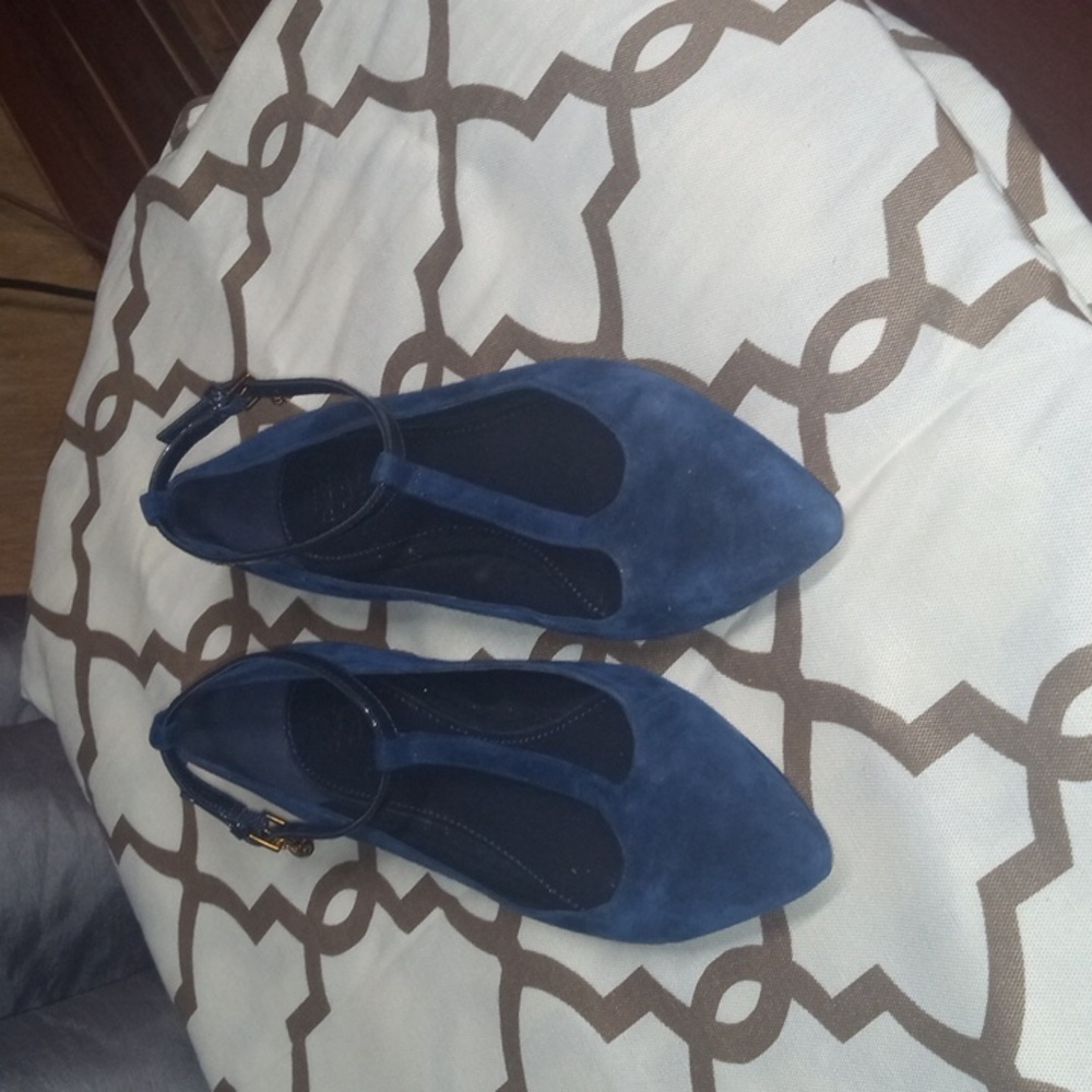 Blue Tory Burch flats
